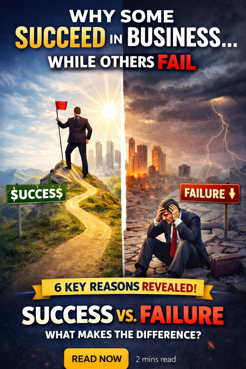 Why Some People Succeed in Business While Others Fail: 7 Core Reasons